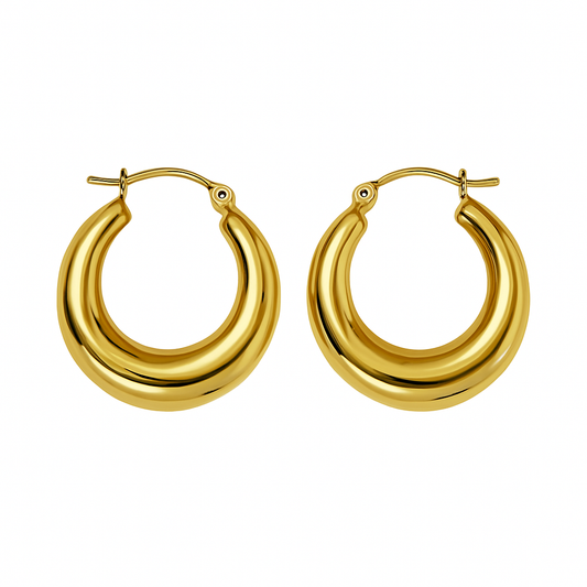 Boucles d’oreilles créoles épaisses