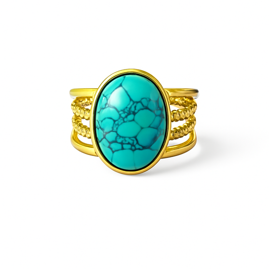 Bague Cabochon turquoise