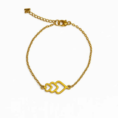 Bracelet maille fine Dorés Chéri Chérie