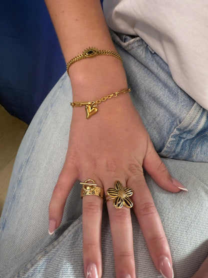 Bracelet  Cœur Doré Chéri Chérie