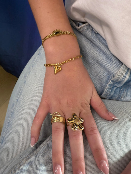 Bracelet  Cœur Doré Chéri Chérie
