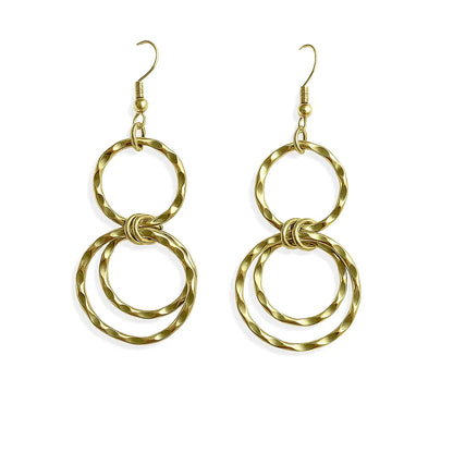 Boucles d'oreilles tendance dorées N°23 acier chirurgical 316L – Chéri Chérie
