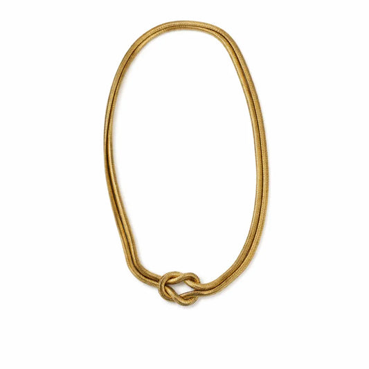 Collier Annette - Double Chaîne Serpent Dorée Chéri Chérie