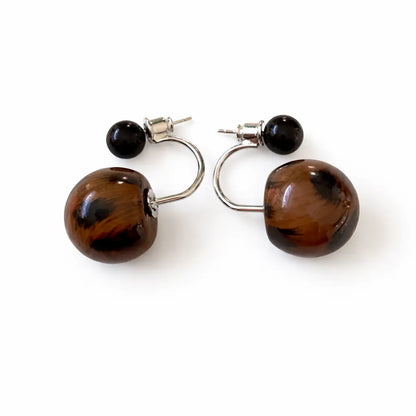 Boucles d'Oreilles Colette - Double Perle Chéri Chérie