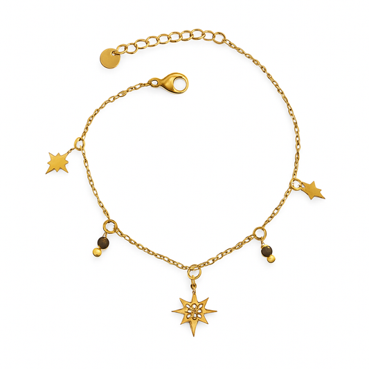 Bracelet petites breloque doré