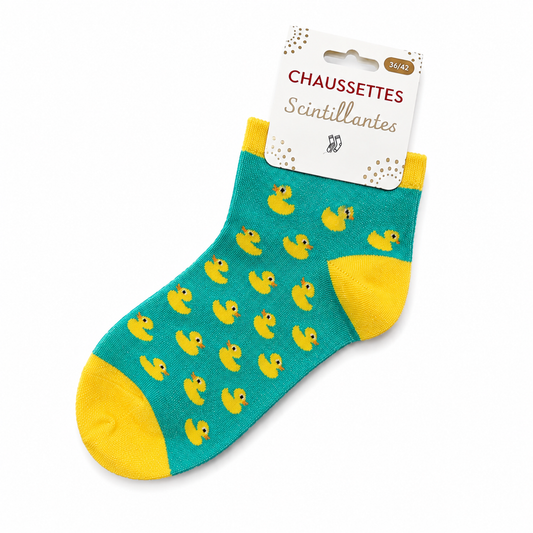 Chaussettes Scintillantes — Canard Chéri Chérie