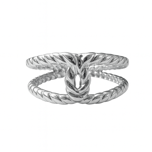Bague Double Tresse