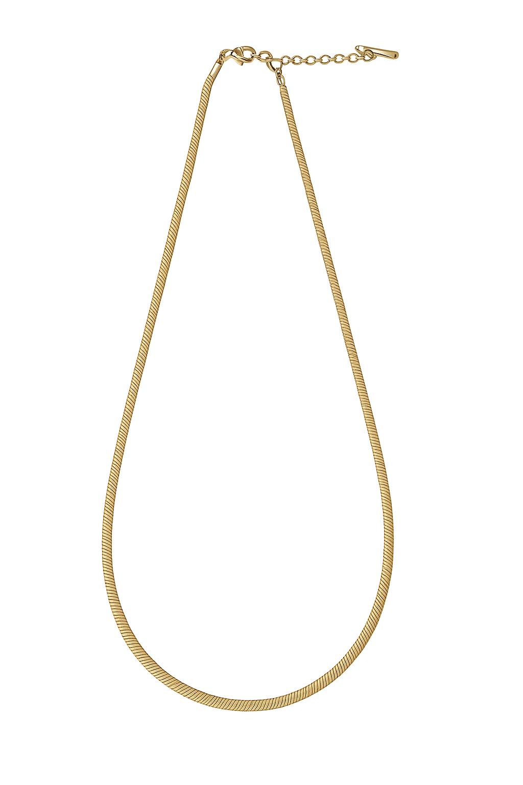 Collier maille serpent or L