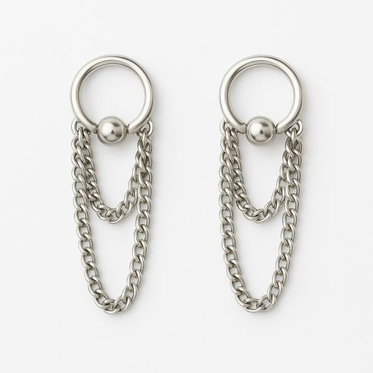 Boucles d'oreilles chaînes