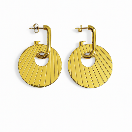 Boucles d’oreilles platine