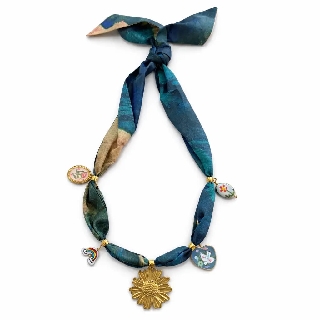 Collier Soline - Ruban; Breloques Enchantées Chéri Chérie