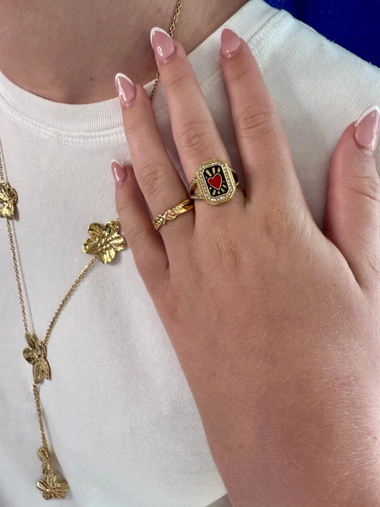 Bague Croisée torsadée Chéri Chérie