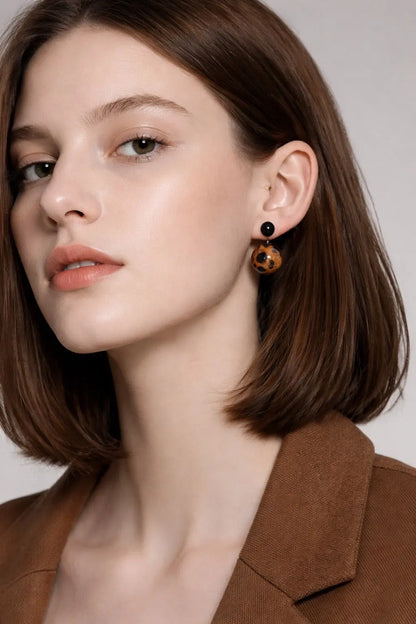 Boucles d'Oreilles Colette - Double Perle Chéri Chérie