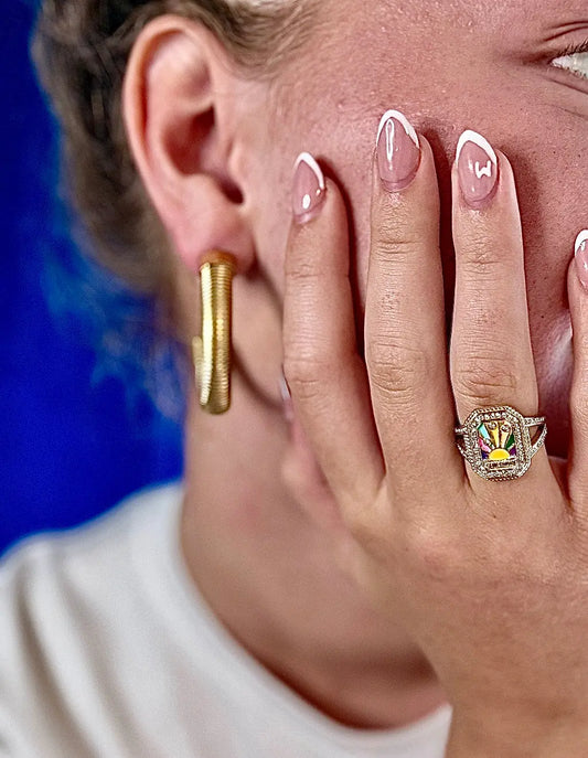 Bague ‘Sunshine’ émaillée Chéri Chérie