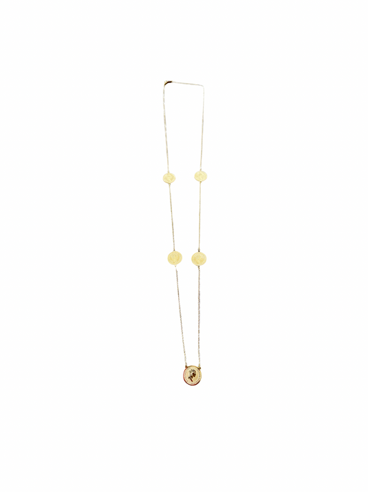 Collier sautoir pièces