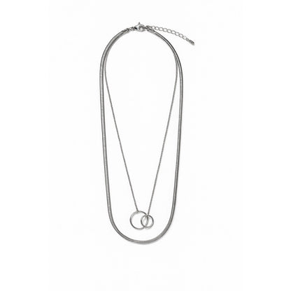 Collier double avec anneaux Chéri Chérie