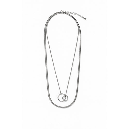 Collier double avec anneaux Chéri Chérie