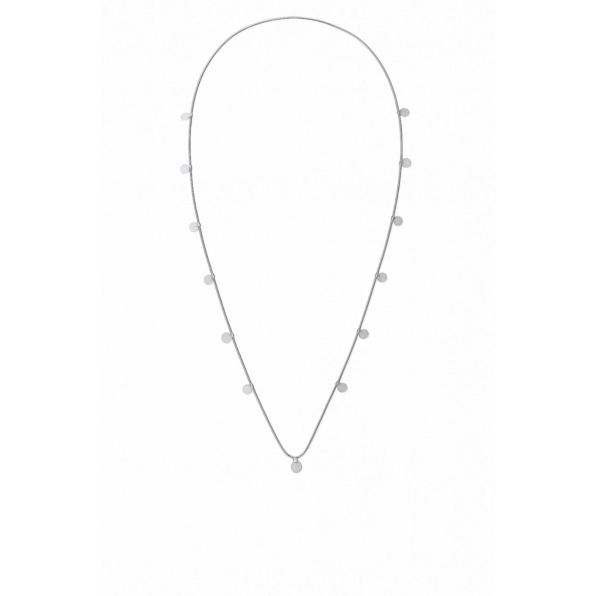 Collier sautoir maille serpent et pastilles Chéri Chérie