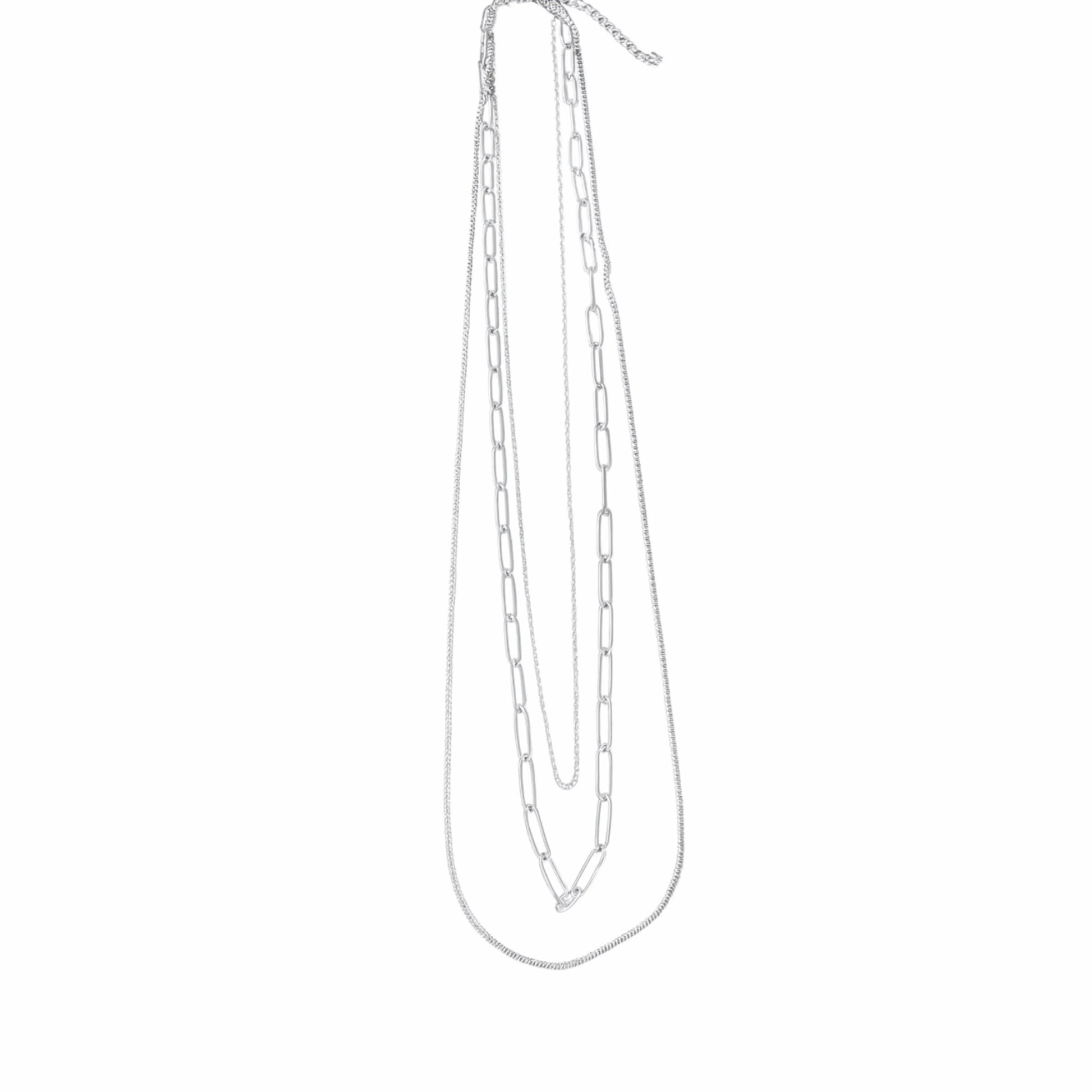 Collier triple rang argenté Chéri Chérie