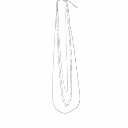 Collier triple rang argenté Chéri Chérie