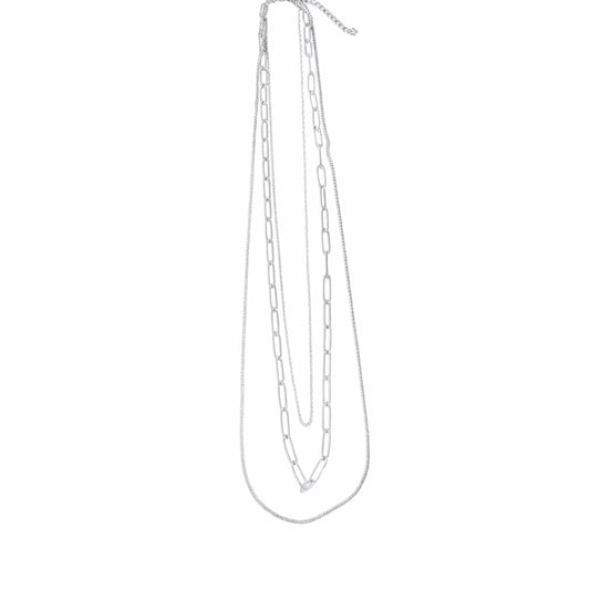Collier triple rang argenté Chéri Chérie