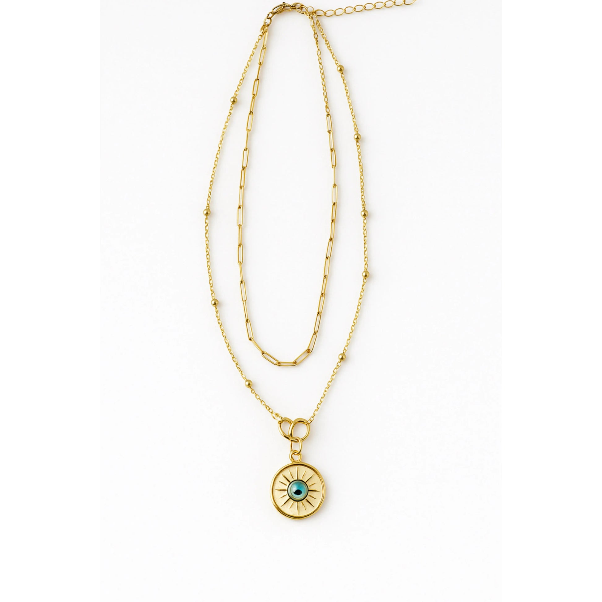 Collier double avec médaillon Chéri Chérie