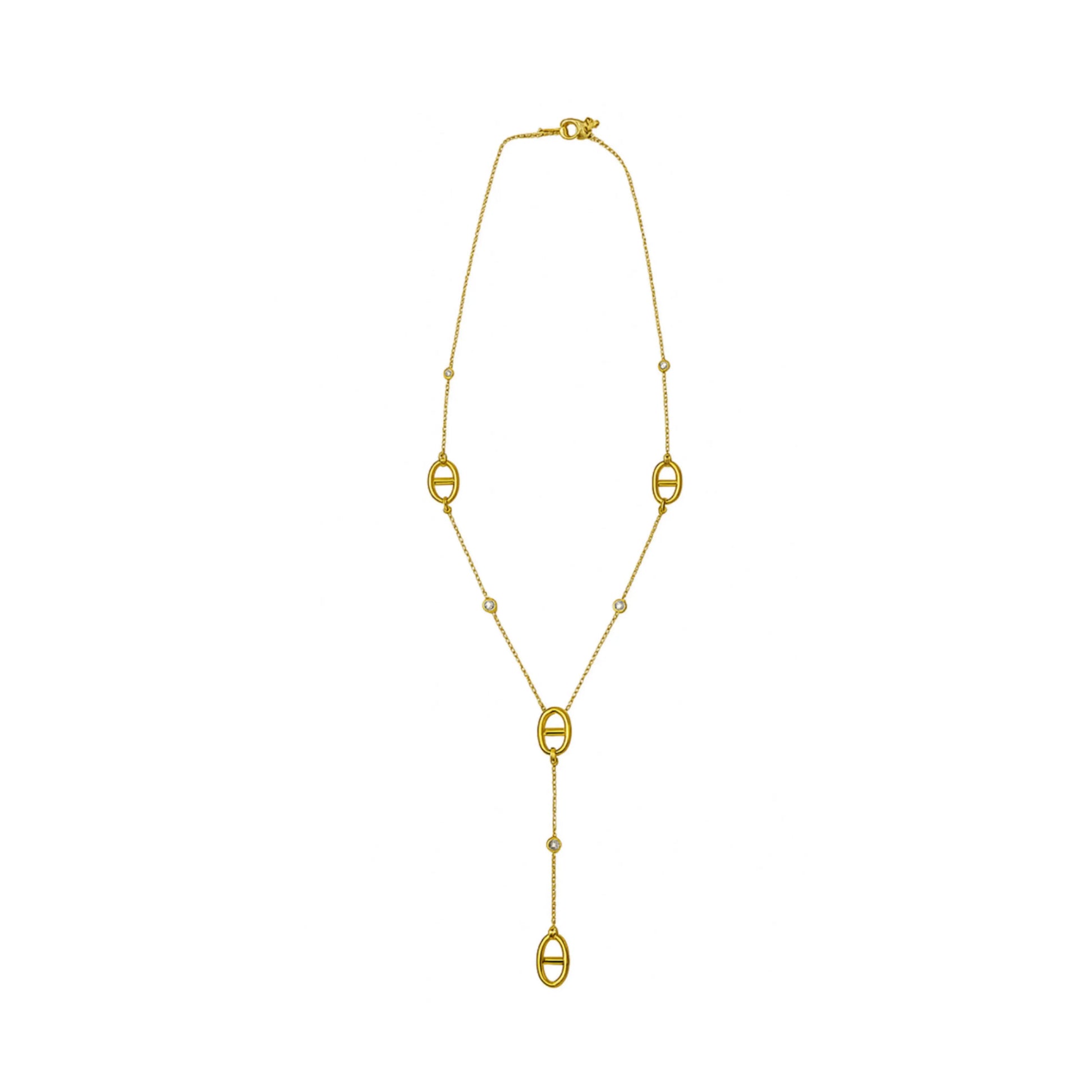 Collier cravate  - sautoir avec strass Chéri Chérie