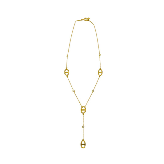 Collier cravate  - sautoir avec strass Chéri Chérie