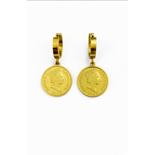 Boucles d’oreilles créoles pièce Chéri Chérie