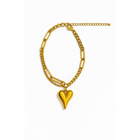 Bracelet  Cœur Doré Chéri Chérie