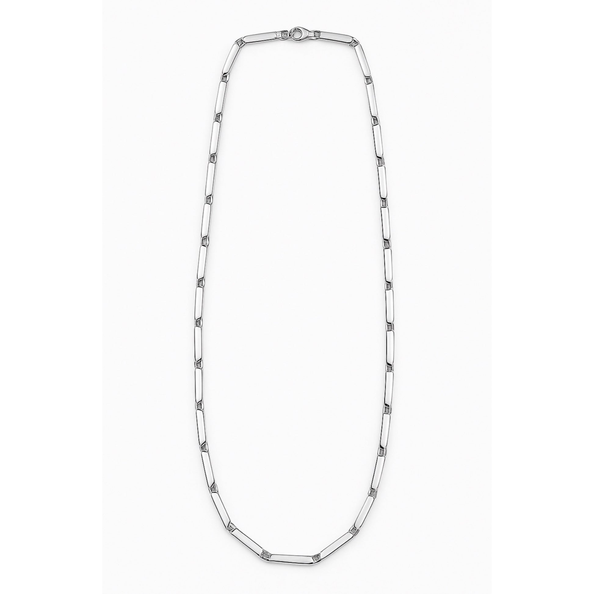 Collier maille rectangulaire argenté Chéri Chérie