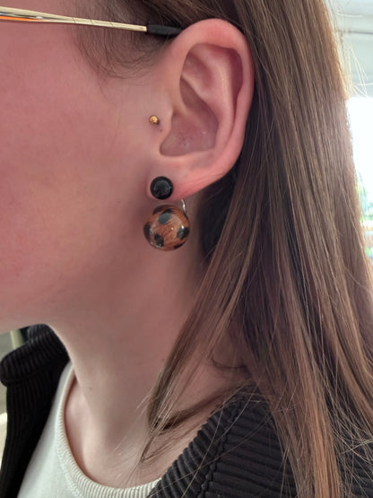 Boucles d'Oreilles Colette - Double Perle Chéri Chérie