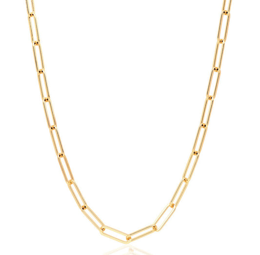 Collier sautoir  maille trombone