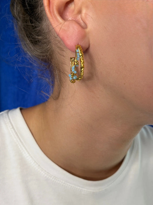 Boucles d’oreilles double perle Chéri Chérie