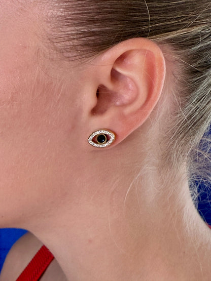 Boucles d’oreilles oeil Chéri Chérie