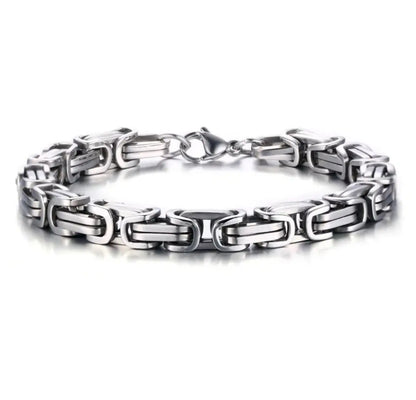Bracelet maille hip hop homme acier inoxydable 316L 22 cm urbain streetwear - Chéri Chérie