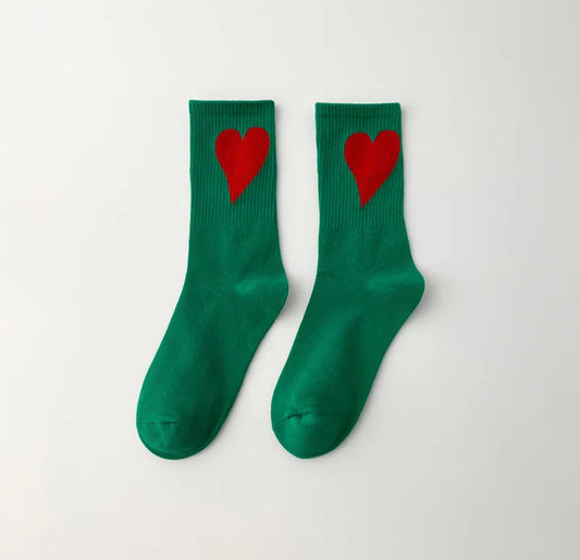 Chaussettes Heart Green Chéri Chérie