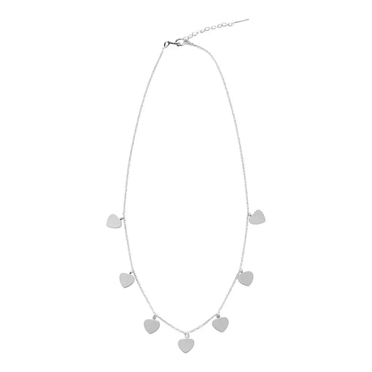 Collier mailles serpent avec petites fleurs Chéri Chérie