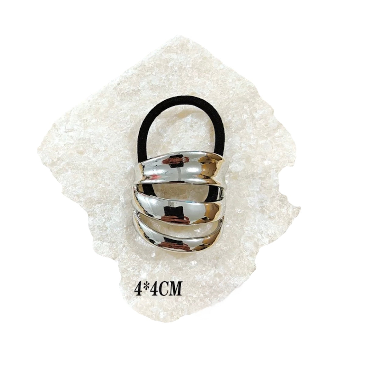 Élastique cheveux Métal Argenté Chéri Chérie