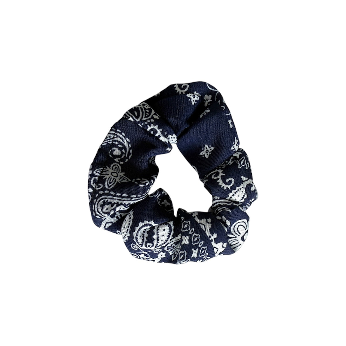 Chouchou motif bandana bleu marine Chéri Chérie