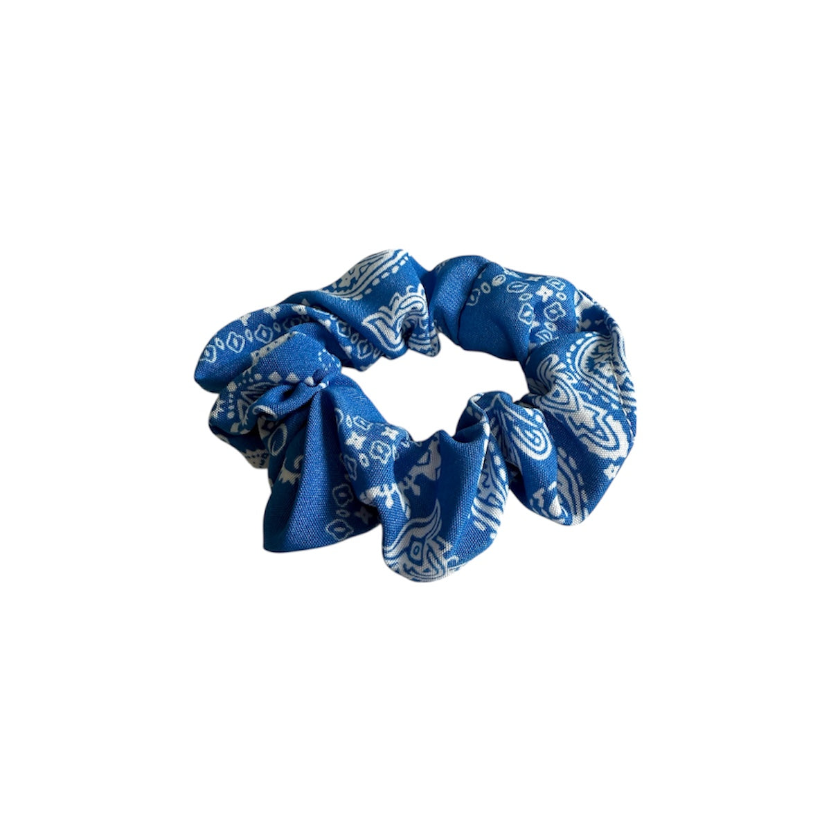 Chouchou motif bandana bleu Chéri Chérie