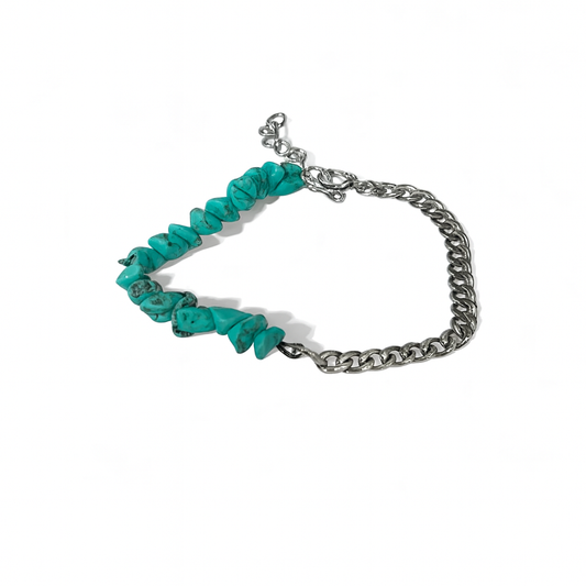 Chaîne de cheville pierres