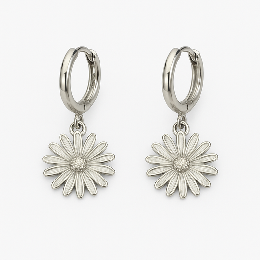 Boucle d'oreilles créole fleur Chéri Chérie