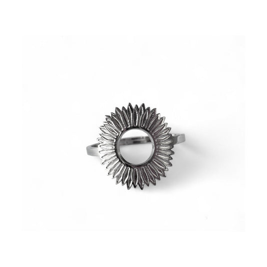 Bague Soleil évidé argent