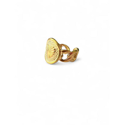 Bague chevalière coeur Chéri Chérie