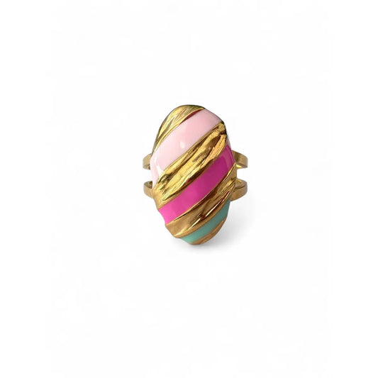 Bague Rayures pastel Chéri Chérie
